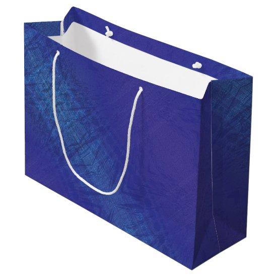 Acceptance | Blue Indigo Violet Shibori Pattern Large Gift Bag