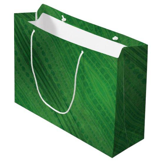 Acceptance | Green Eclectic Boho Pattern Large Gift Bag