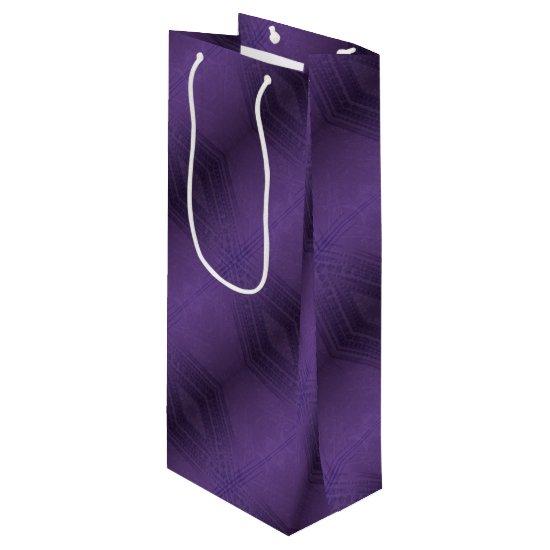 Acceptance | Violet Eclectic Boho Pattern Wine Gift Bag