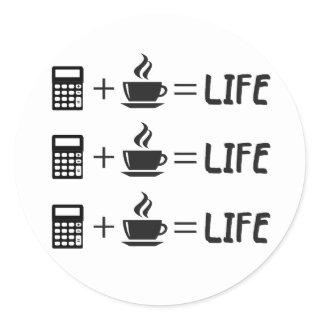 Accountant Profession Classic Round Sticker