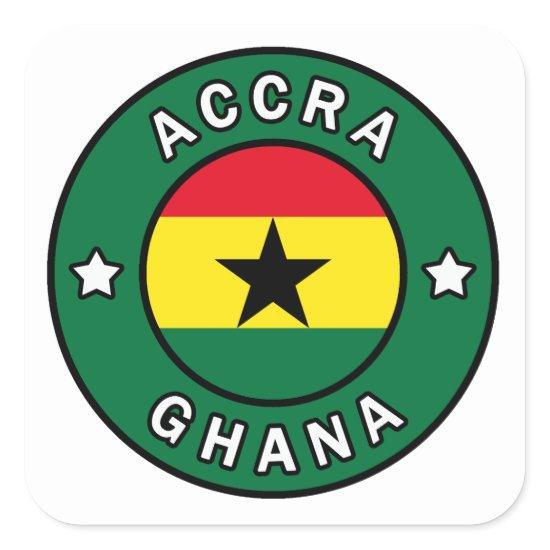 Accra Ghana Square Sticker