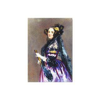 Ada King Countess of Lovelace by Alfred Chalon Canvas Print