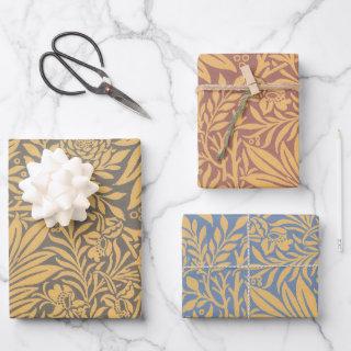 Adapted William Morris larkspur pattern Wrapping P  Sheets