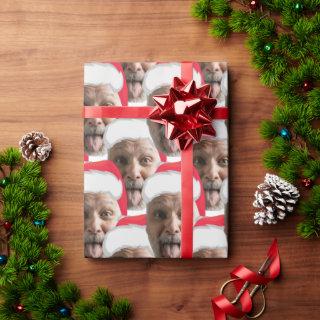 Add Custom Face Photo Funny Santa Head Xmas Fun