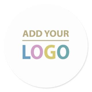 Add Your Custom Business Logo Round Sticker