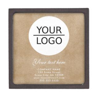 Add your Logo Custom Text Old Paper Promotion Gift Box