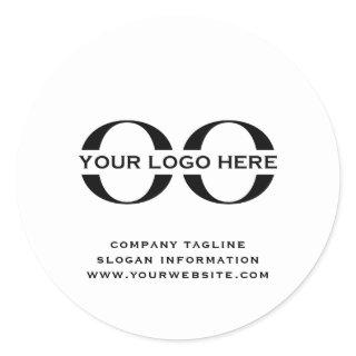 Add Your Logo Stickers with Custom Text