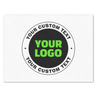 Add Your Own Business Logo or Uploaded Design Tissue Paper