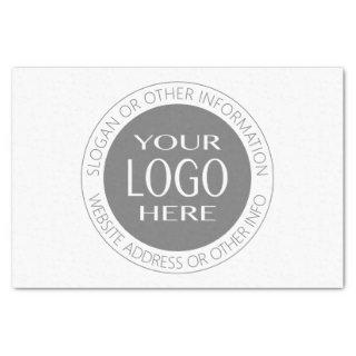 Add Your Own Logo & Circular Text Tissue Paper