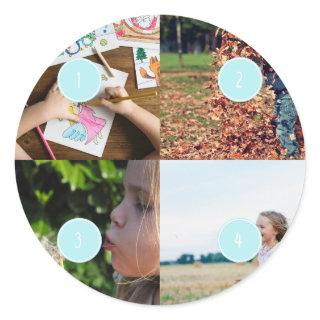 Add Your Own Photos Customizable 4 images Sticker