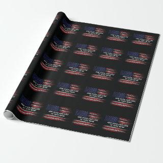 Add your own text on grunge American flag