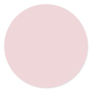 Add Your Text Rose Gold Solid Color Blank Template Classic Round Sticker