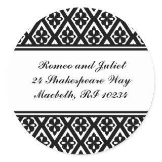 Address Label with Medieval Cross Pattern