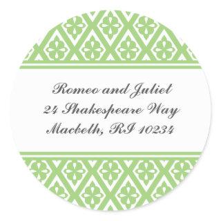 Address Label with Medieval Cross Pattern