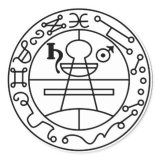 Adiivo Selo de Salomão Goétia Classic Round Sticker
