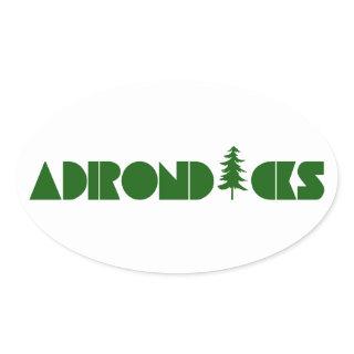 Adirondacks Oval Sticker