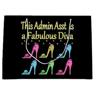 ADMIN ASST SHOE LOVER DESIGN LARGE GIFT BAG