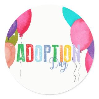 Adoption Party Collection Classic Round Sticker