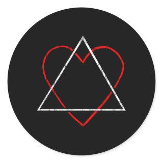 Adoption Symbol Adopting Parents Foster Adoptive F Classic Round Sticker