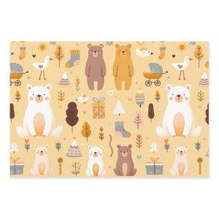 Adorable Bear Pattern  Sheets