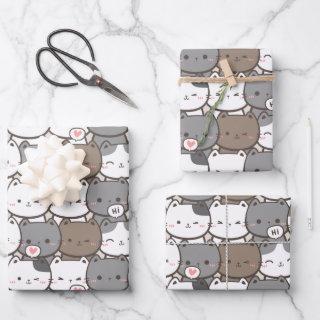 Adorable Cat Pattern  Sheets