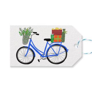 Adorable Christmas Bicycle Holiday Xmas CUSTOM Gift Tags