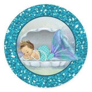 Adorable Mermaid Baby Shower sticker stickers #130