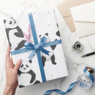 Adorable panda bear pattern