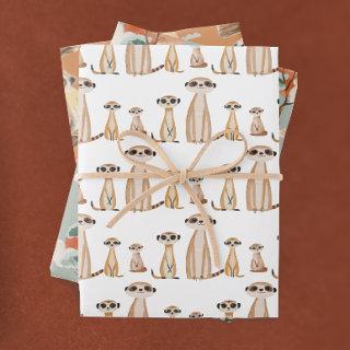Adorable Wild Safari Meerkat Birthday  Sheets