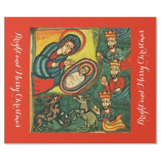 ADORATION OF MAGI ,PRIMITIVE NATIVITY Christmas