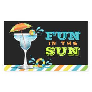 Adult Pool Party Summer Fun in the Sun Sticker