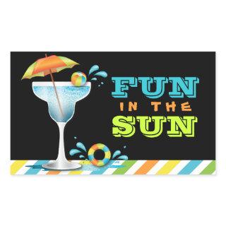 Adult Pool Party Summer Fun in the Sun Sticker