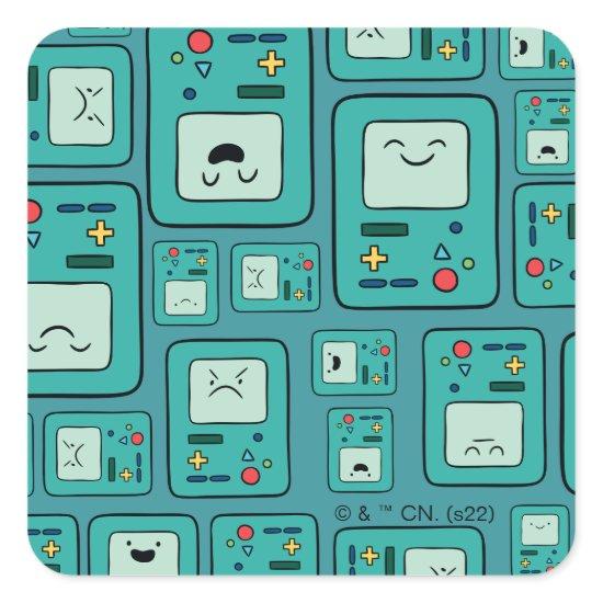 Adventure Time | BMO Pattern Square Sticker