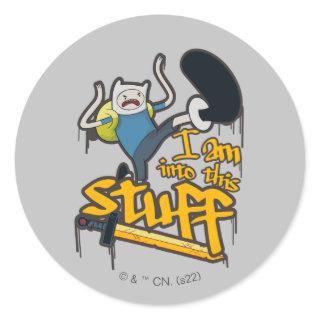 Adventure Time | Finn "I Am Into This Stuff" Classic Round Sticker