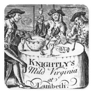 Advertisement for 'Knightly's Mild Virginia Square Sticker