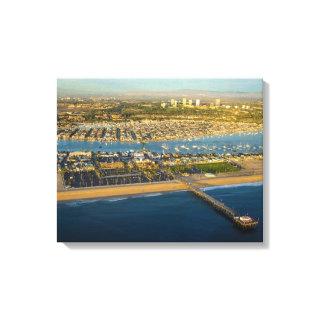 Aerial of Newport Beach California Canvas Print