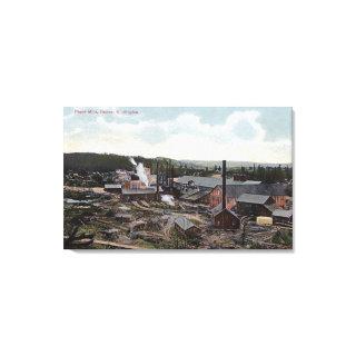 Aerial View of Paper Mills Canvas Print