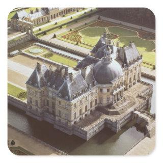 Aerial view of the Chateau, designed for Nicholas Square Sticker