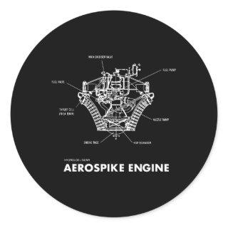 Aerospike Engine Schematic Classic Round Sticker