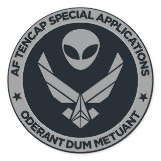 AF TENCAP Psyop Patch Classic Round Sticker