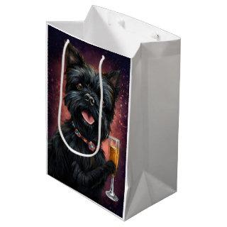 Affenpincher New Year Medium Gift Bag