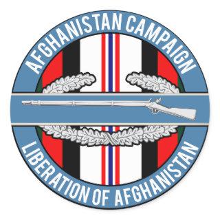 Afghanistan Liberation CIB Classic Round Sticker