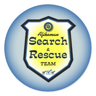 Afikoman Search & Rescue Team Classic Round Sticker