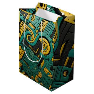 African Ankara Emerald Matrix Medium Gift Bag