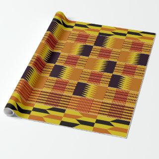 African Kente Pattern Ceremonial Textile