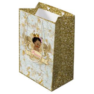 African Prince|Princess Elegant Gold Glitter Medium Gift Bag
