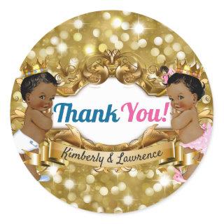 African Prince/Princess Glitter Thank You Tags