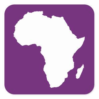 African Violet Audacious Africa Square Sticker