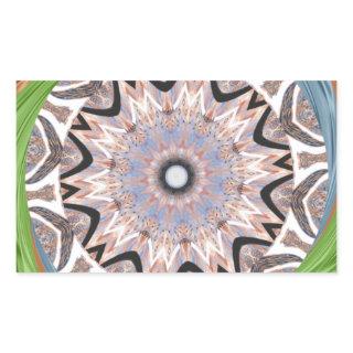 African Whirl Art Print Rectangular Sticker