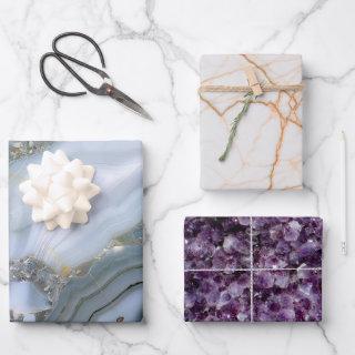 Agate, Marble and Amethyst  Sheets